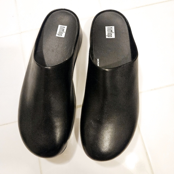 FitFlop Black Clog Mule Shoe Size 11 - Picture 12 of 13